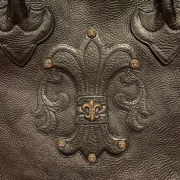 Chrome Hearts Large leather Fleur handbag EUC - Picture 5 of 10